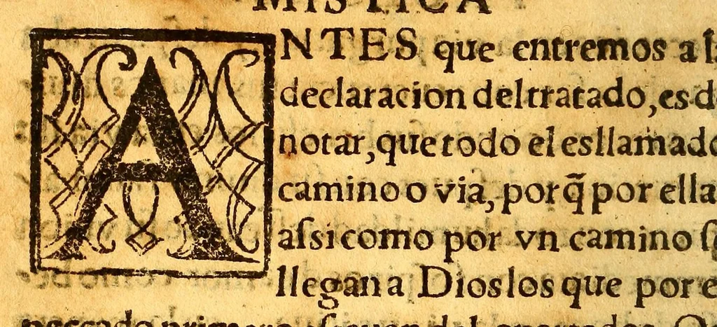 An illustration from Mistica theologia: : en la qual se nos enseña el verdadero camino del cielo, mediante el exercicio de la virtud., 1575, leaf 16