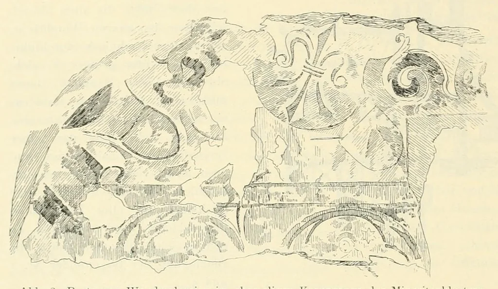 An illustration from Mitteilungen der K.K. Zentral-Kommission für Erforschung und Erhaltung Kunst- und Historischen Denkmale, 1903, leaf 144