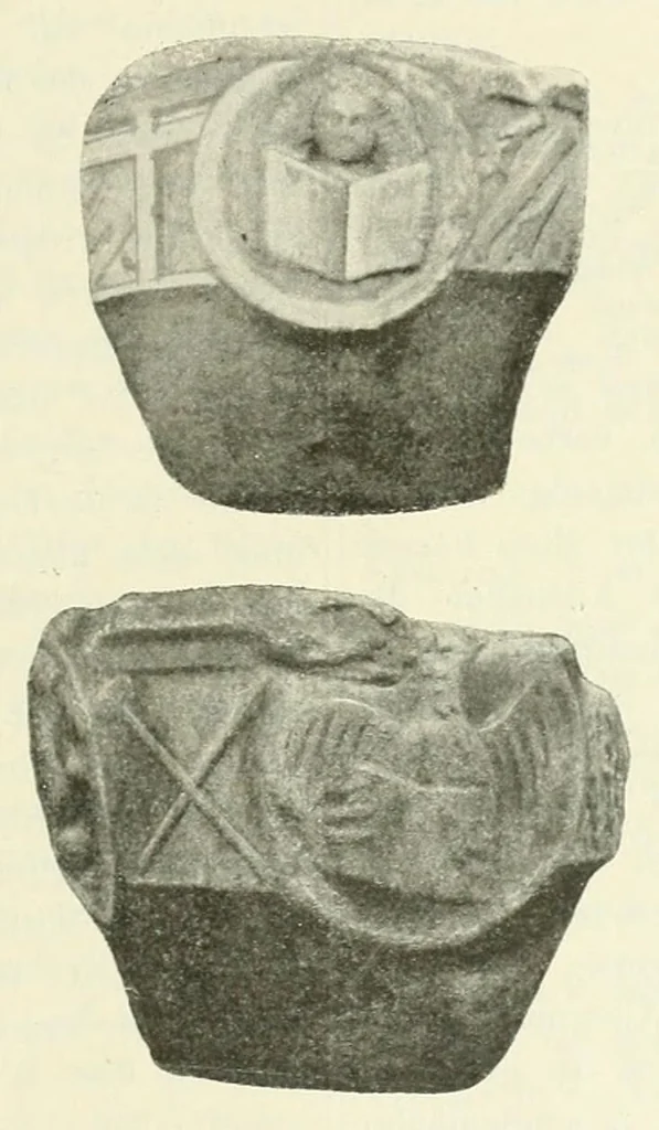 An illustration from Mitteilungen der K.K. Zentral-Kommission für Erforschung und Erhaltung Kunst- und Historischen Denkmale, 1903, leaf 185