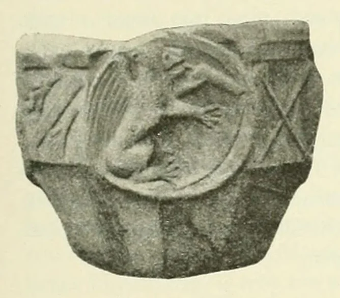 An illustration from Mitteilungen der K.K. Zentral-Kommission für Erforschung und Erhaltung Kunst- und Historischen Denkmale, 1903, leaf 185