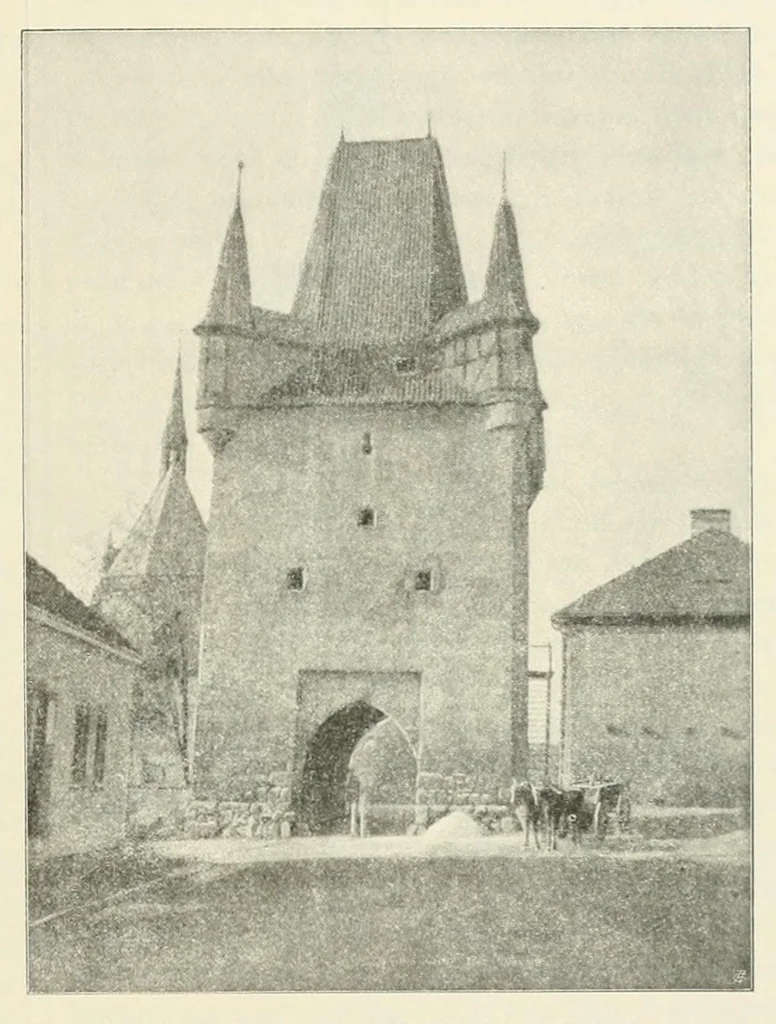 An illustration from Mitteilungen der K.K. Zentral-Kommission für Erforschung und Erhaltung Kunst- und Historischen Denkmale, 1903, leaf 133