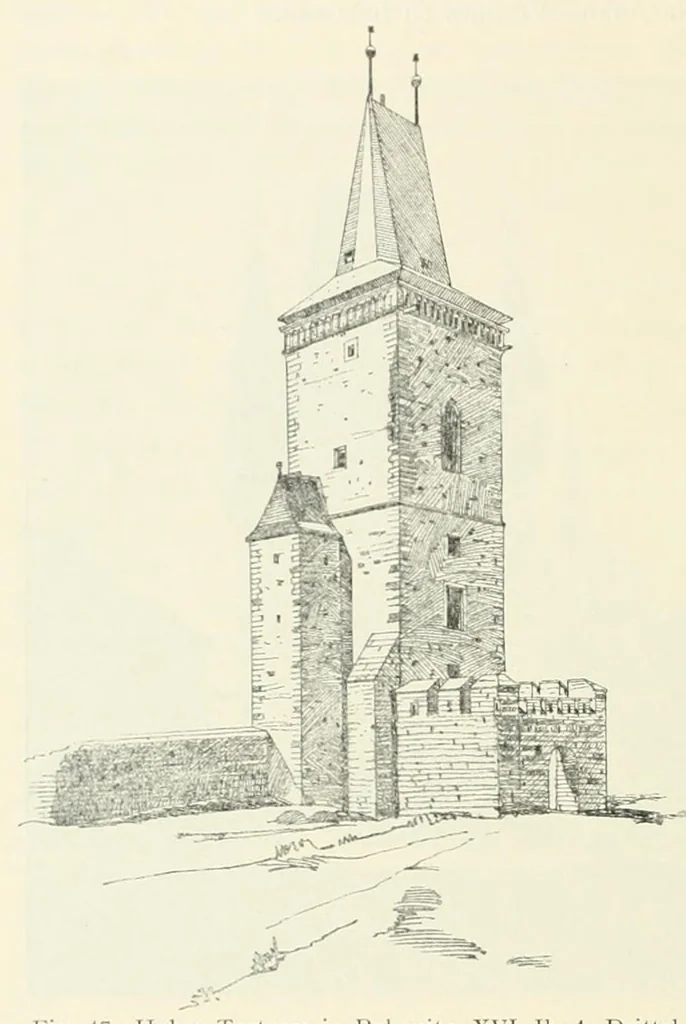An illustration from Mitteilungen der K.K. Zentral-Kommission für Erforschung und Erhaltung Kunst- und Historischen Denkmale, 1903, leaf 134