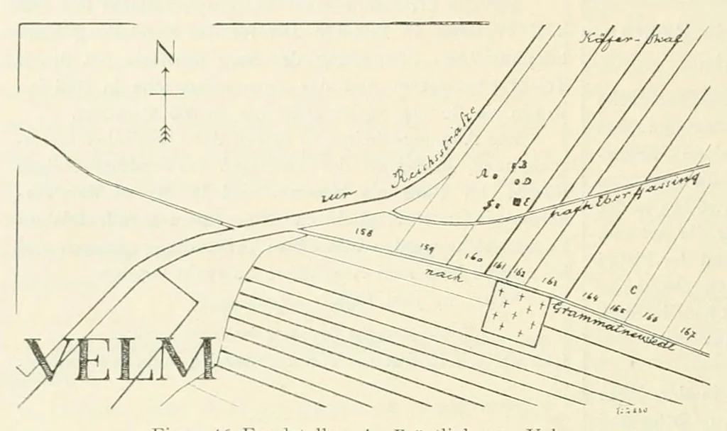 An illustration from Mitteilungen der K.K. Zentral-Kommission für Erforschung und Erhaltung Kunst- und Historischen Denkmale, 1903, leaf 150