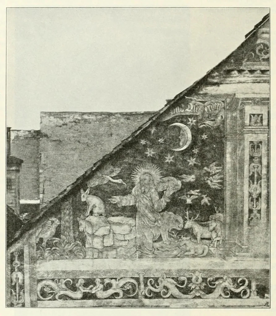 An illustration from Mitteilungen der K.K. Zentral-Kommission für Erforschung und Erhaltung Kunst- und Historischen Denkmale, 1903, leaf 220