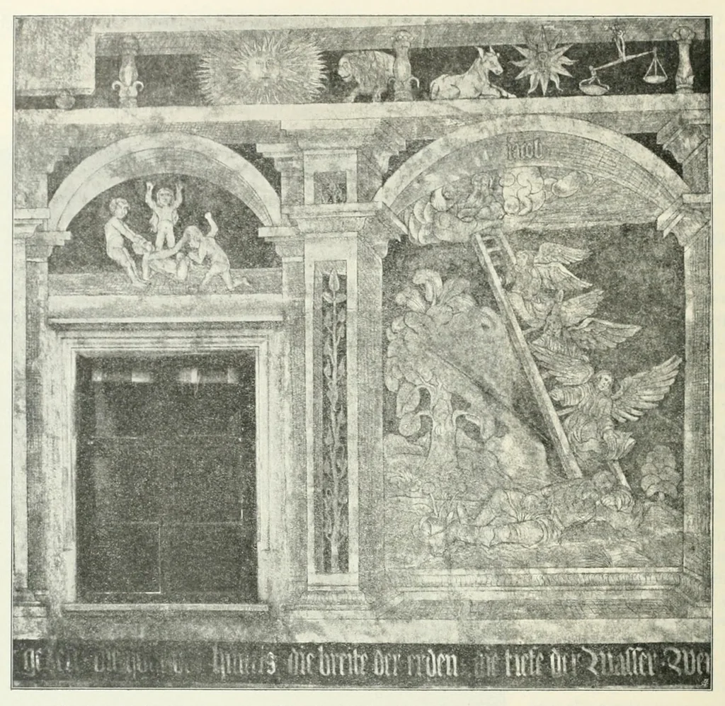 An illustration from Mitteilungen der K.K. Zentral-Kommission für Erforschung und Erhaltung Kunst- und Historischen Denkmale, 1903, leaf 222