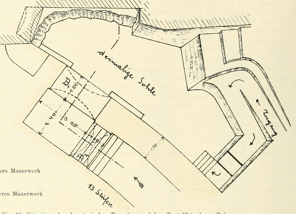 An illustration from Mitteilungen der K.K. Zentral-Kommission für Erforschung und Erhaltung Kunst- und Historischen Denkmale, 1903, leaf 206