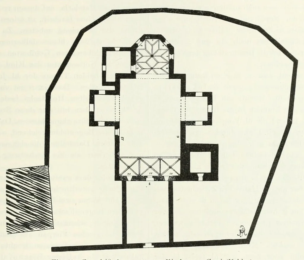 An illustration from Mitteilungen der K.K. Zentral-Kommission für Erforschung und Erhaltung Kunst- und Historischen Denkmale, 1903, leaf 107