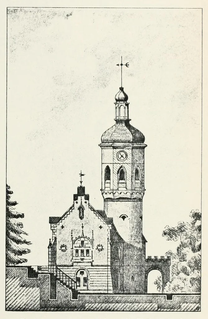 An illustration from Mitteilungen der K.K. Zentral-Kommission für Erforschung und Erhaltung Kunst- und Historischen Denkmale, 1903, leaf 221