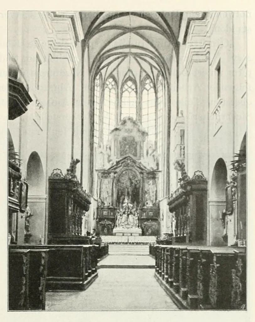 An illustration from Mitteilungen der K.K. Zentral-Kommission für Erforschung und Erhaltung Kunst- und Historischen Denkmale, 1903, leaf 301