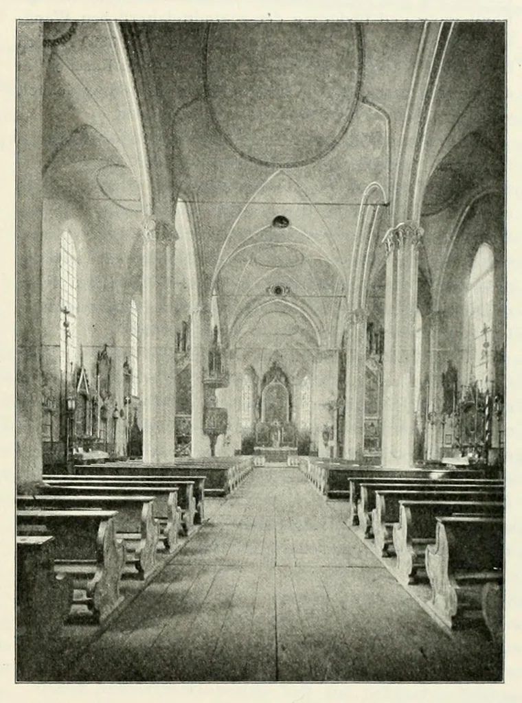 An illustration from Mitteilungen der K.K. Zentral-Kommission für Erforschung und Erhaltung Kunst- und Historischen Denkmale, 1903, leaf 105