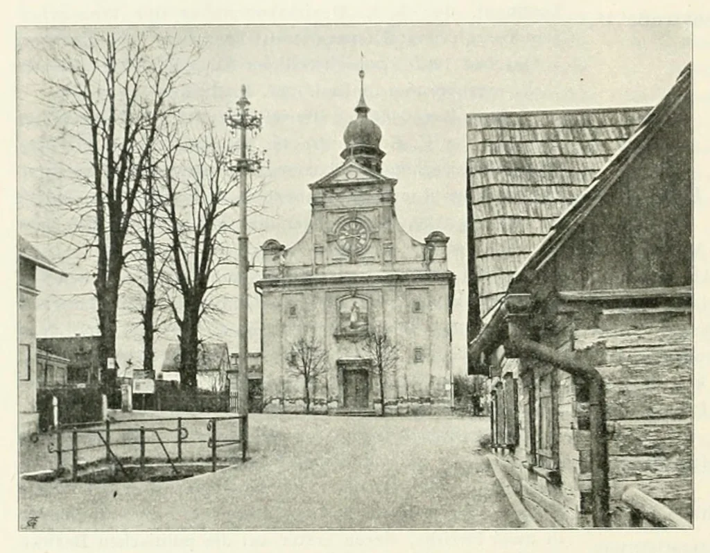 An illustration from Mitteilungen der K.K. Zentral-Kommission für Erforschung und Erhaltung Kunst- und Historischen Denkmale, 1903, leaf 108