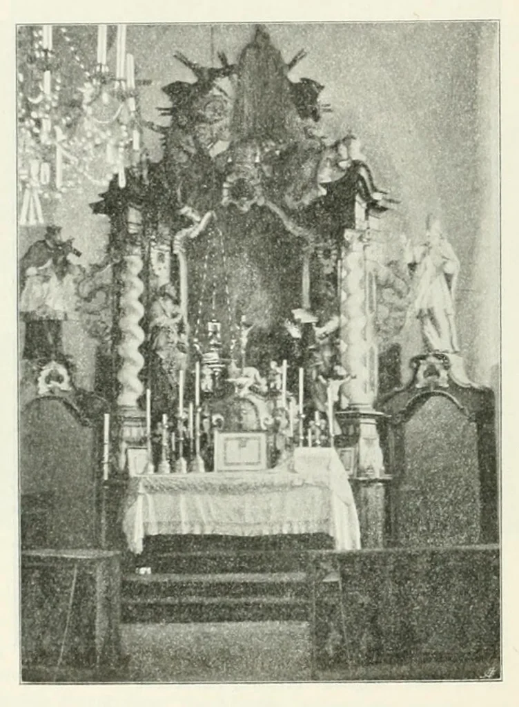 An illustration from Mitteilungen der K.K. Zentral-Kommission für Erforschung und Erhaltung Kunst- und Historischen Denkmale, 1903, leaf 110