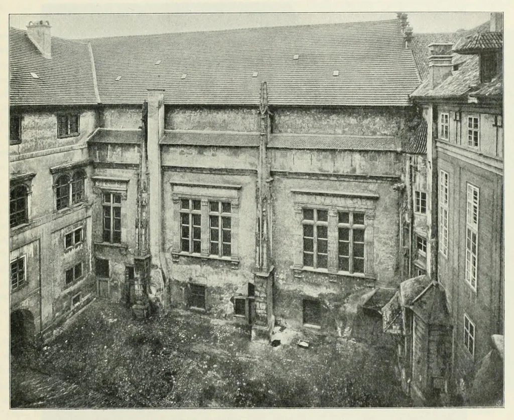 An illustration from Mitteilungen der K.K. Zentral-Kommission für Erforschung und Erhaltung Kunst- und Historischen Denkmale, 1903, leaf 71