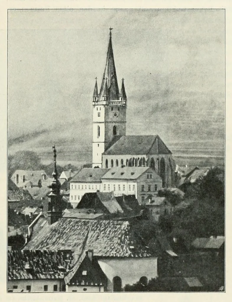 An illustration from Mitteilungen der K.K. Zentral-Kommission für Erforschung und Erhaltung Kunst- und Historischen Denkmale, 1903, leaf 77