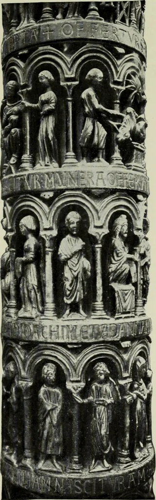 An illustration from Mittelalterliche Plastik in Venedig, 1903, leaf 12
