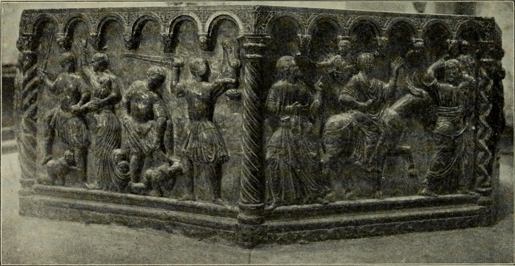 An illustration from Mittelalterliche Plastik in Venedig, 1903, leaf 168