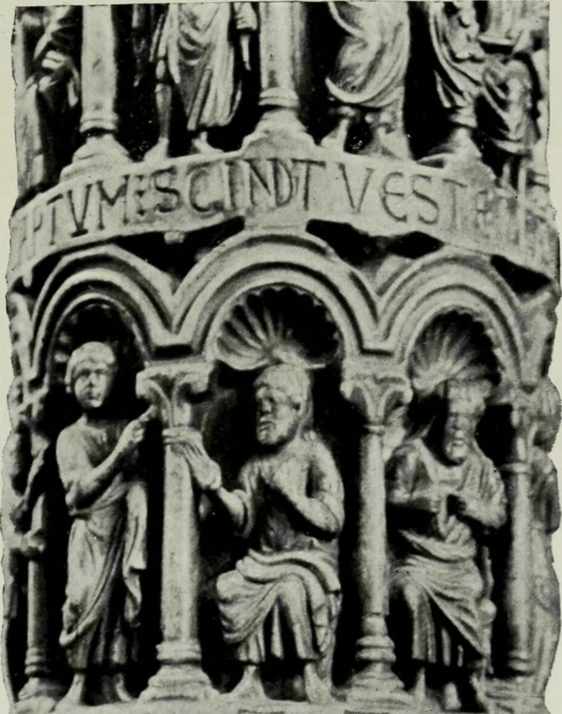An illustration from Mittelalterliche Plastik in Venedig, 1903, leaf 20