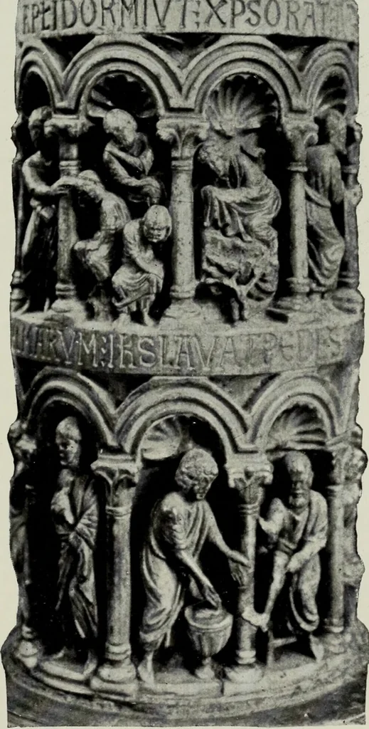 An illustration from Mittelalterliche Plastik in Venedig, 1903, leaf 20