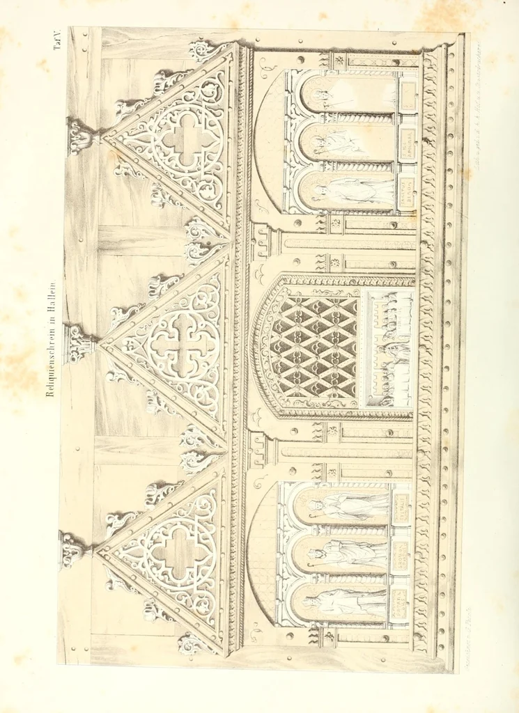 An illustration from Mittheilungen der K.K. Central-Commission zur Erforschung und Erhaltung der Baudenkmale, 1856, leaf 100