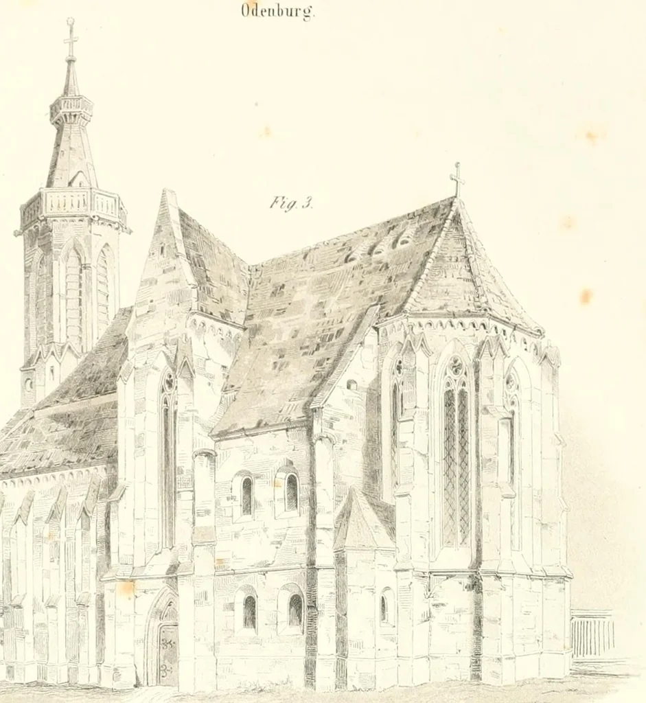 An illustration from Mittheilungen der K.K. Central-Commission zur Erforschung und Erhaltung der Baudenkmale, 1856, leaf 134