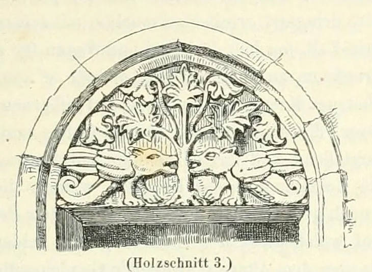 An illustration from Mittheilungen der K.K. Central-Commission zur Erforschung und Erhaltung der Baudenkmale, 1856, leaf 137
