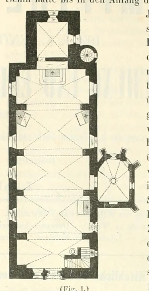 An illustration from Mittheilungen der K.K. Central-Commission zur Erforschung und Erhaltung der Baudenkmale, 1856, leaf 172