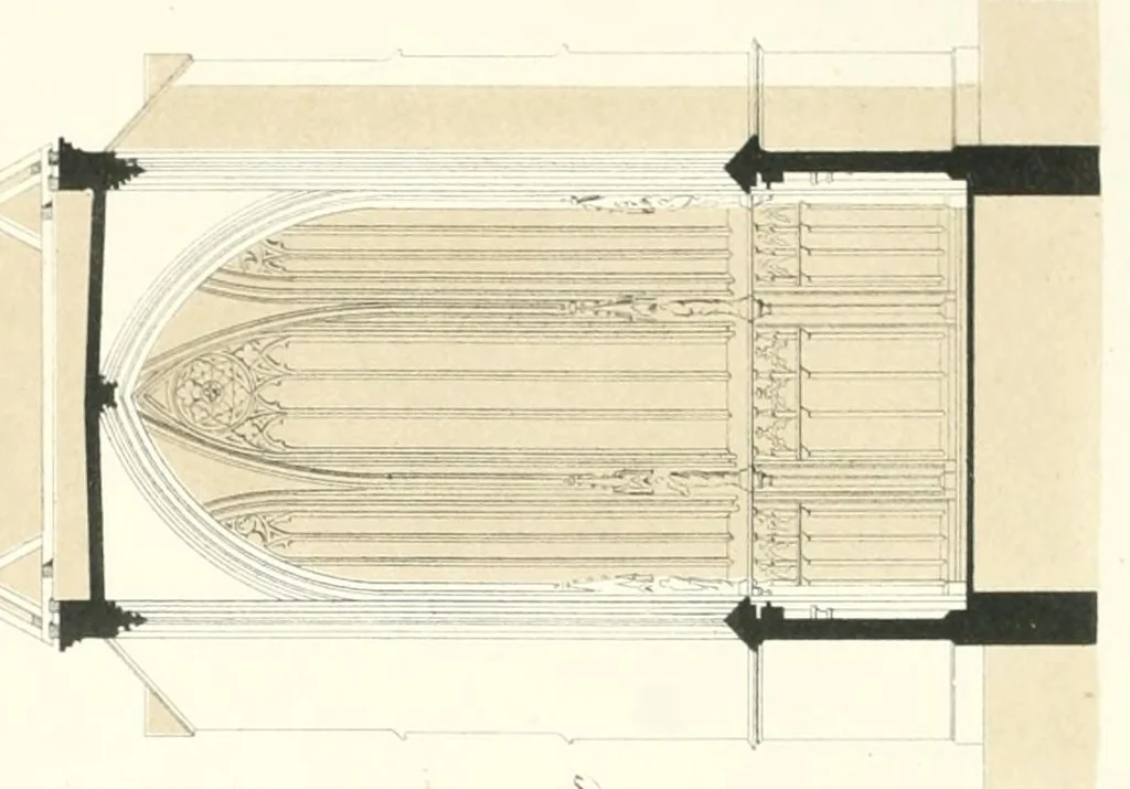 An illustration from Mittheilungen der K.K. Central-Commission zur Erforschung und Erhaltung der Baudenkmale, 1856, leaf 180
