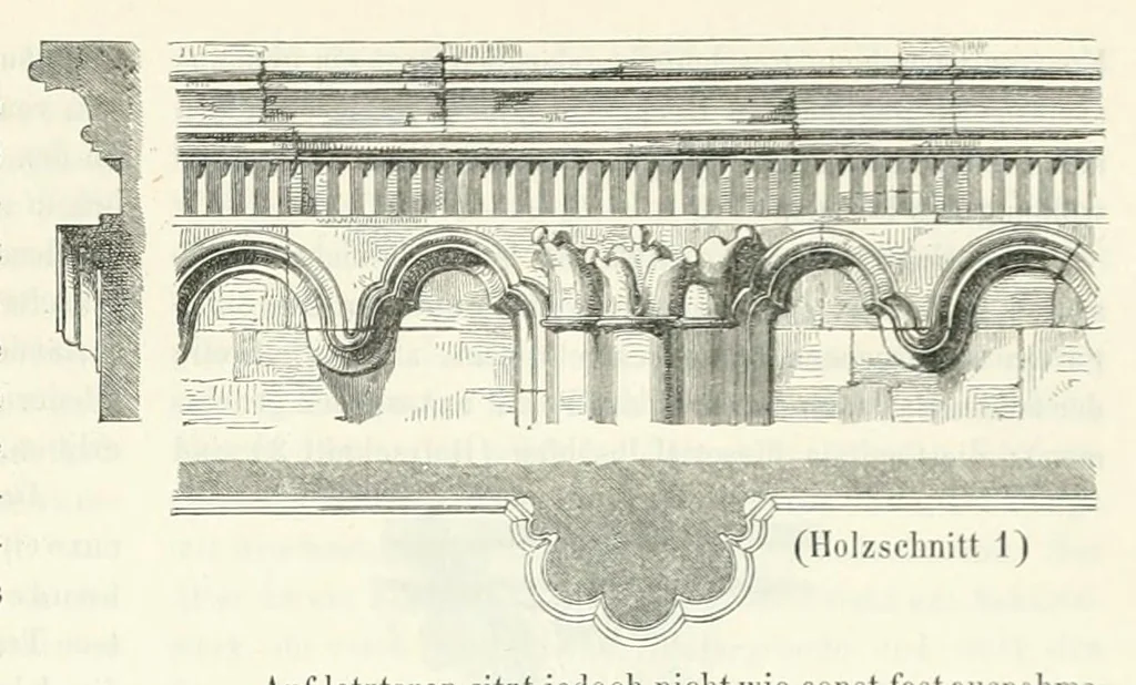 An illustration from Mittheilungen der K.K. Central-Commission zur Erforschung und Erhaltung der Baudenkmale, 1856, leaf 81
