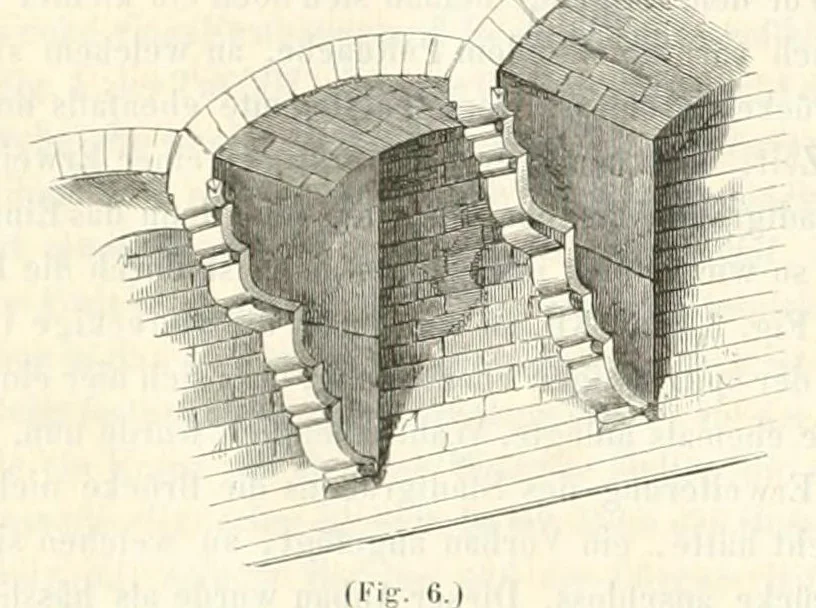 An illustration from Mittheilungen der K.K. Central-Commission zur Erforschung und Erhaltung der Baudenkmale, 1856, leaf 354
