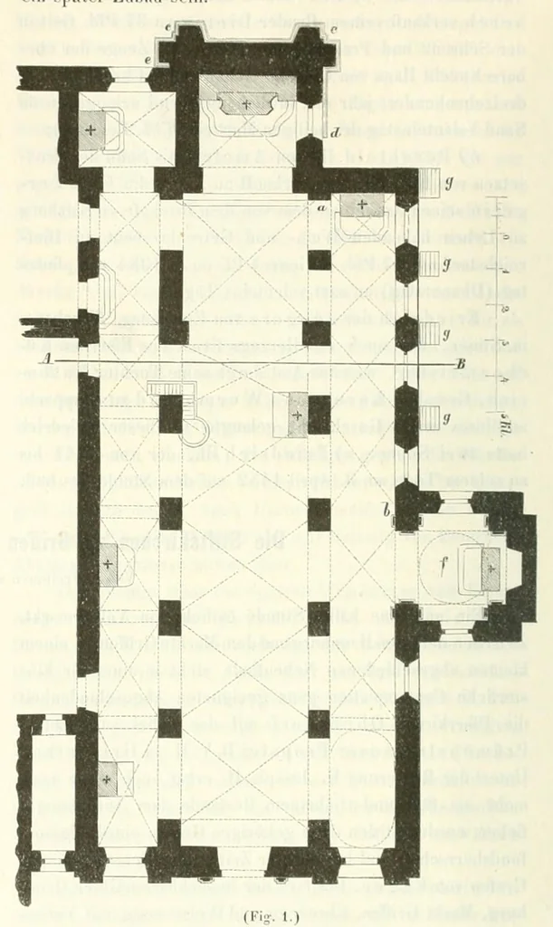An illustration from Mittheilungen der K.K. Central-Commission zur Erforschung und Erhaltung der Baudenkmale, 1856, leaf 56