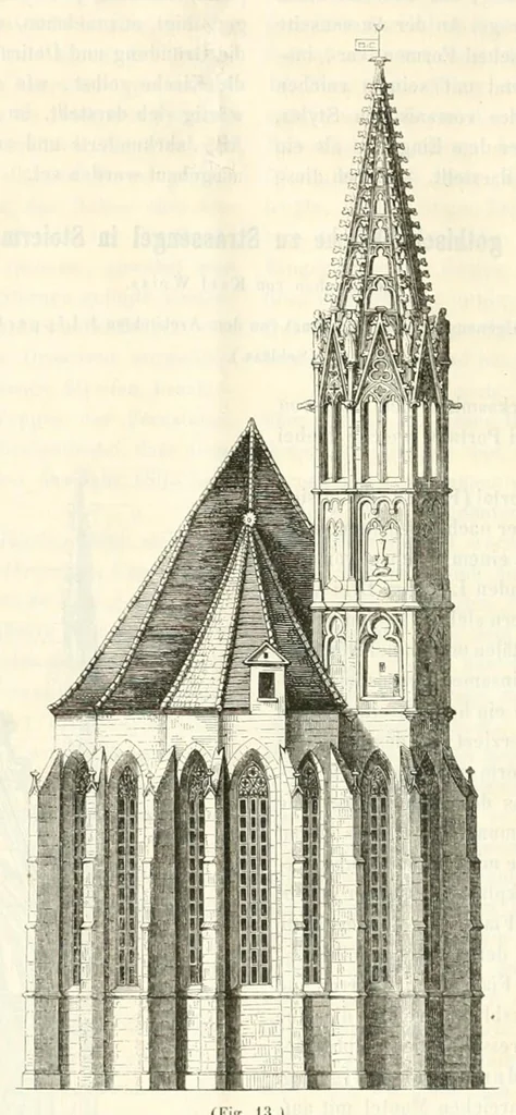 An illustration from Mittheilungen der K.K. Central-Commission zur Erforschung und Erhaltung der Baudenkmale, 1856, leaf 168