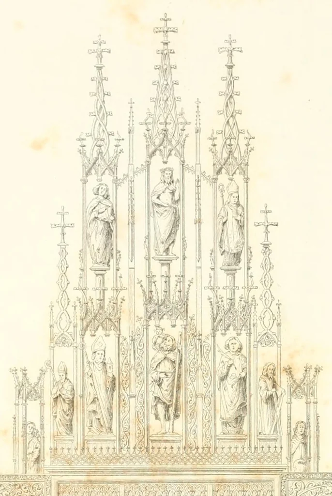 An illustration from Mittheilungen der K.K. Central-Commission zur Erforschung und Erhaltung der Baudenkmale, 1856, leaf 32