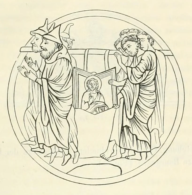 An illustration from Mittheilungen der K.K. Central-Commission zur Erforschung und Erhaltung der Baudenkmale, 1856, leaf 351
