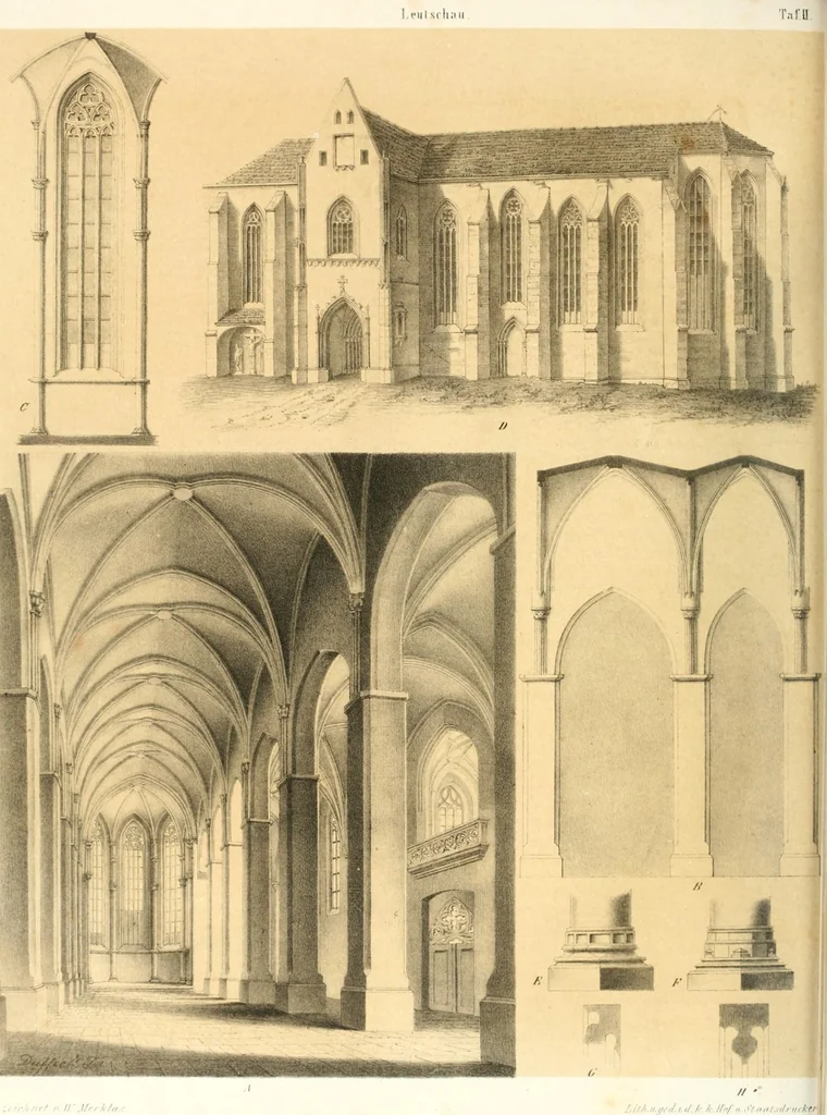 An illustration from Mittheilungen der K.K. Central-Commission zur Erforschung und Erhaltung der Baudenkmale, 1856, leaf 54