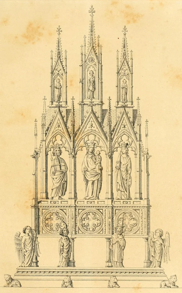 An illustration from Mittheilungen der K.K. Central-Commission zur Erforschung und Erhaltung der Baudenkmale, 1856, leaf 291