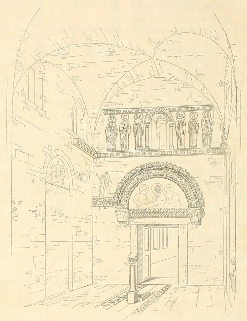 An illustration from Mittheilungen der K.K. Central-Commission zur Erforschung und Erhaltung der Baudenkmale, 1856, leaf 354