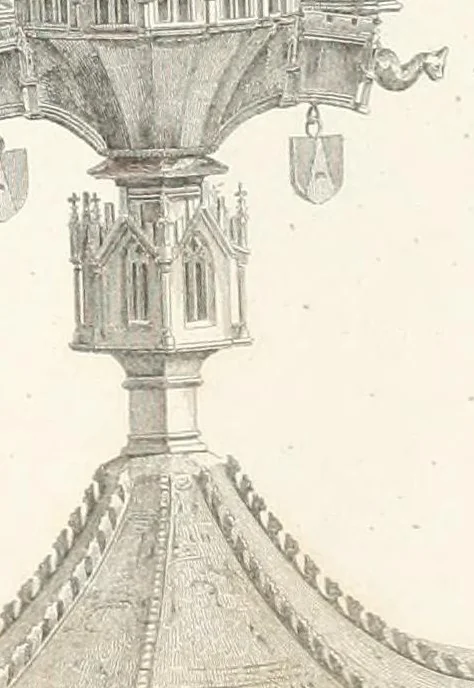 An illustration from Mittheilungen der K.K. Central-Commission zur Erforschung und Erhaltung der Baudenkmale, 1856, leaf 135