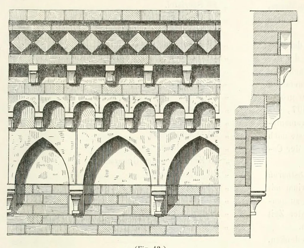 An illustration from Mittheilungen der K.K. Central-Commission zur Erforschung und Erhaltung der Baudenkmale, 1856, leaf 121