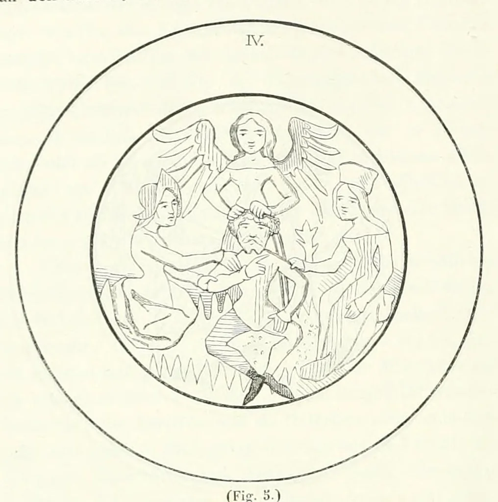 An illustration from Mittheilungen der K.K. Central-Commission zur Erforschung und Erhaltung der Baudenkmale, 1856, leaf 74