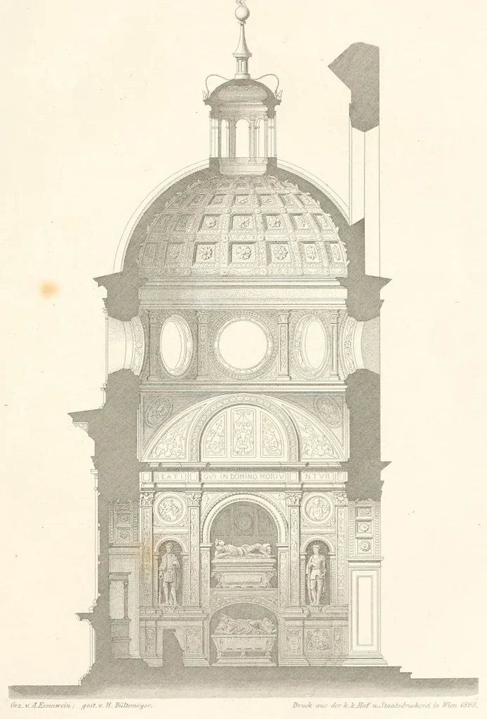 An illustration from Mittheilungen der K.K. Central-Commission zur Erforschung und Erhaltung der Baudenkmale, 1856, leaf 105