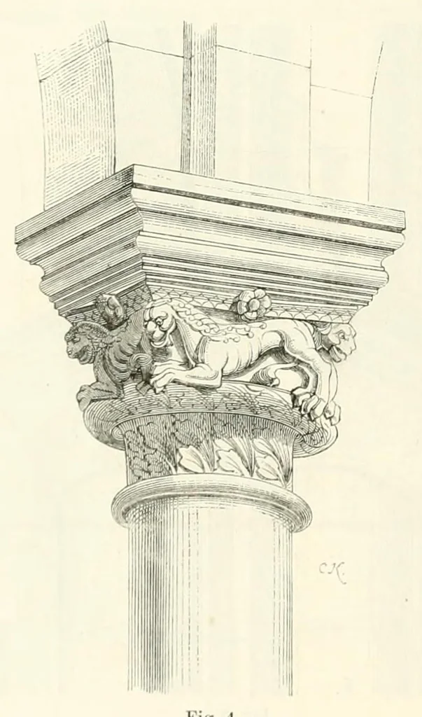 An illustration from Mittheilungen der K.K. Central-Commission zur Erforschung und Erhaltung der Baudenkmale, 1856, leaf 140
