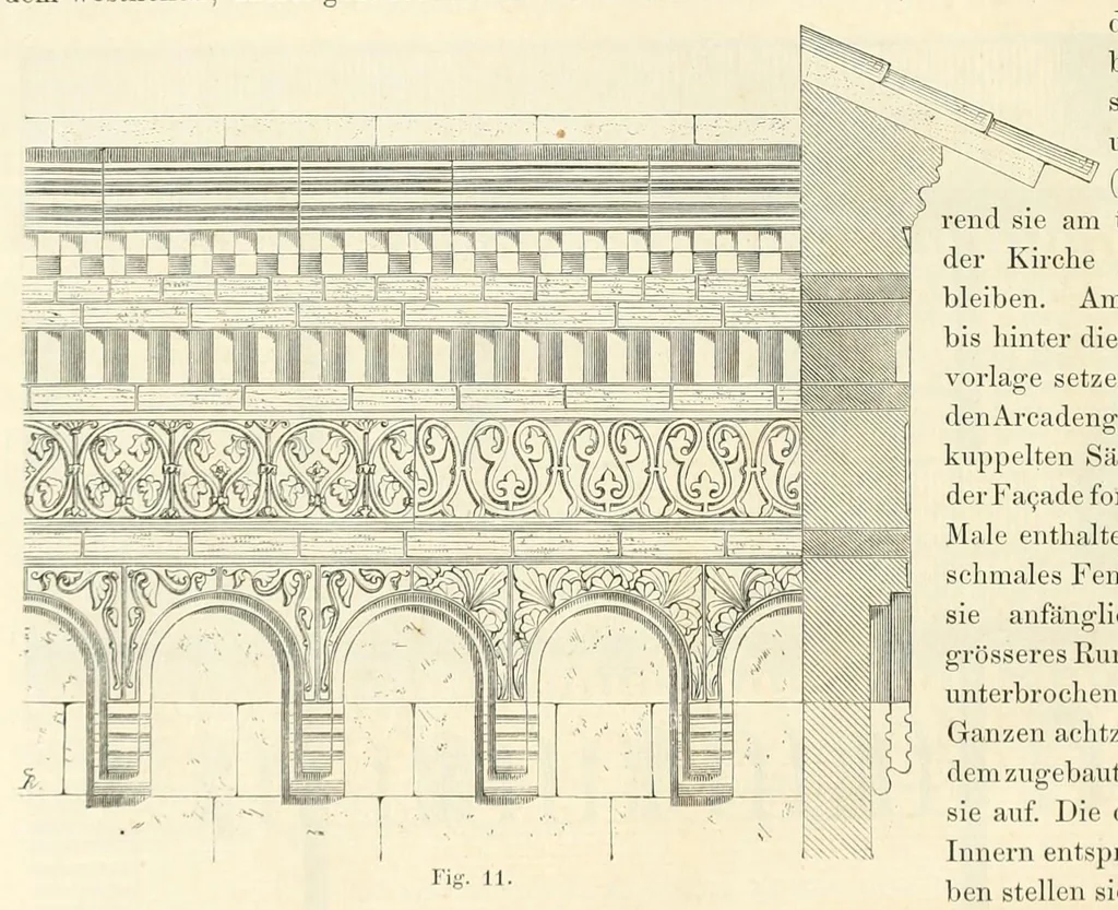 An illustration from Mittheilungen der K.K. Central-Commission zur Erforschung und Erhaltung der Baudenkmale, 1856, leaf 152