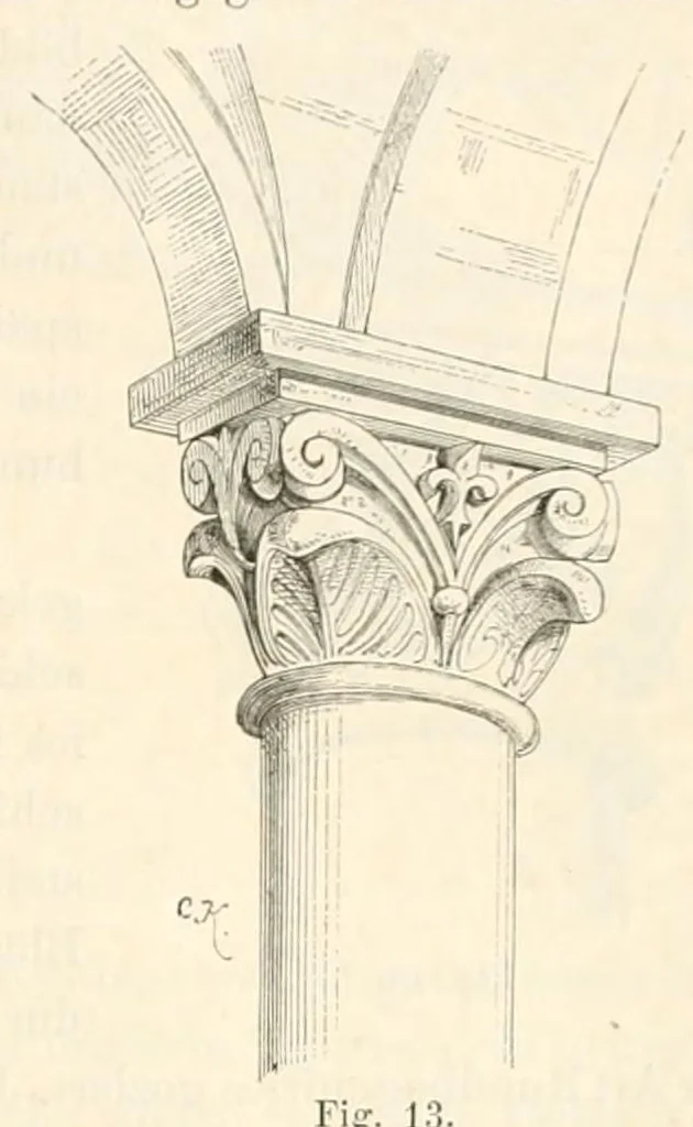 An illustration from Mittheilungen der K.K. Central-Commission zur Erforschung und Erhaltung der Baudenkmale, 1856, leaf 153