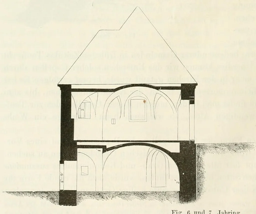 An illustration from Mittheilungen der K.K. Central-Commission zur Erforschung und Erhaltung der Baudenkmale, 1856, leaf 172