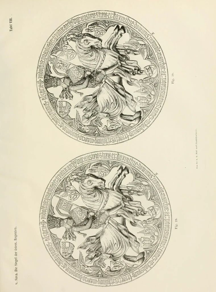 An illustration from Mittheilungen der K.K. Central-Commission zur Erforschung und Erhaltung der Baudenkmale, 1856, leaf 215