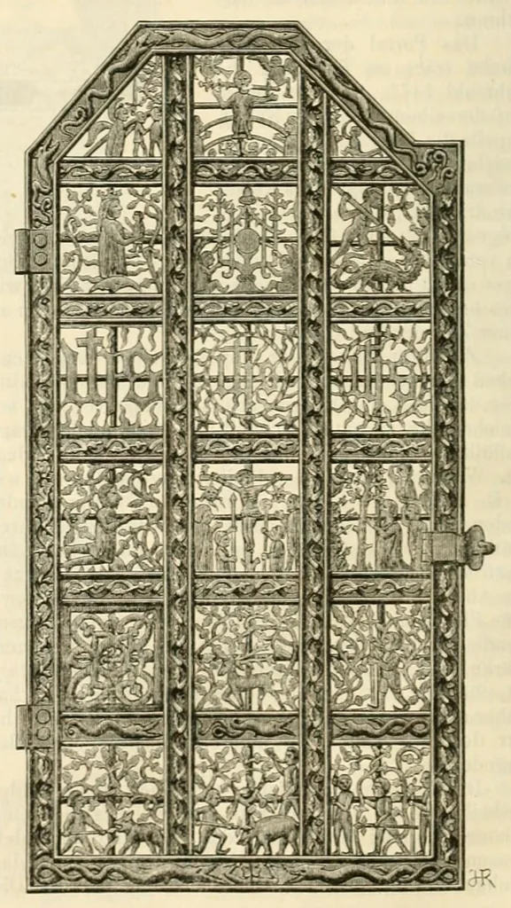An illustration from Mittheilungen der K.K. Central-Commission zur Erforschung und Erhaltung der Baudenkmale, 1856, leaf 250