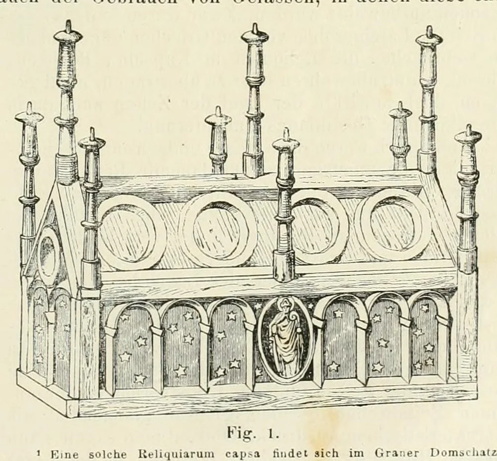 An illustration from Mittheilungen der K.K. Central-Commission zur Erforschung und Erhaltung der Baudenkmale, 1856, leaf 357