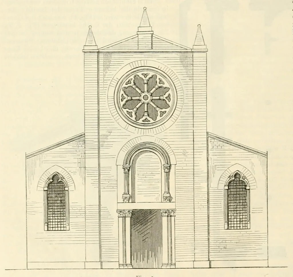 An illustration from Mittheilungen der K.K. Central-Commission zur Erforschung und Erhaltung der Baudenkmale, 1856, leaf 274