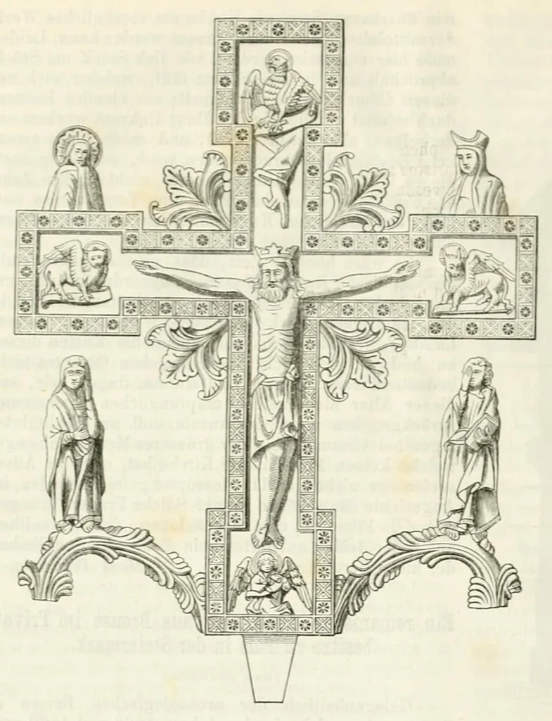An illustration from Mittheilungen der K.K. Central-Commission zur Erforschung und Erhaltung der Baudenkmale, 1856, leaf 352