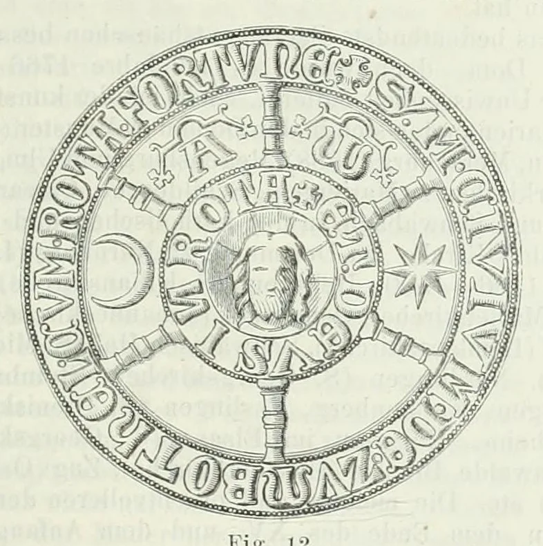 An illustration from Mittheilungen der K.K. Central-Commission zur Erforschung und Erhaltung der Baudenkmale, 1856, leaf 385